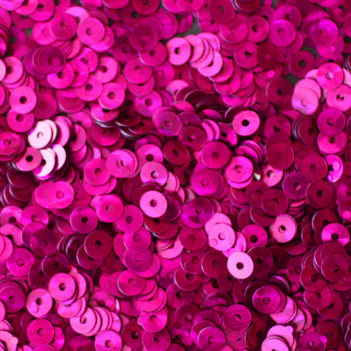 4mm Sequins Fuchsia Pink Prism Metallic