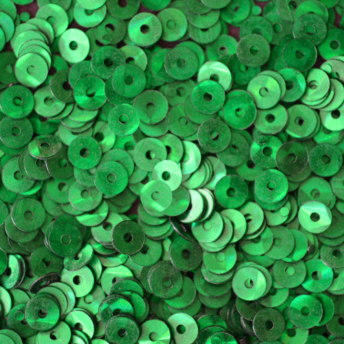 4mm Sequins Green Prism Metallic