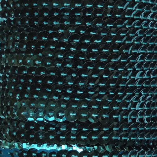 Sequin Trim 5mm Cup Turquoise Teal Metallic