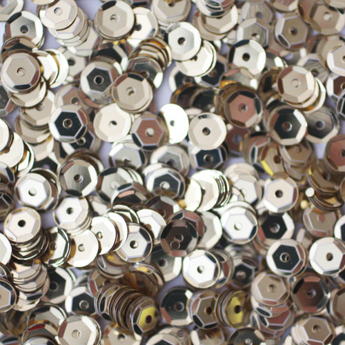 5mm Cup Sequins Silver Metallic