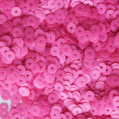 5mm Sequins Pink Bright Neon Opaque