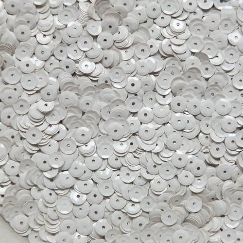 Paillettes A Coppa Metalliche 6mm – Colore Argento, 25g, Per Cucito E Crafting