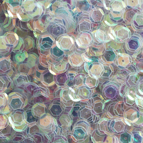 8mm Cup Sequins Mirror Ultra Crystal Rainbow Iris Iridescent