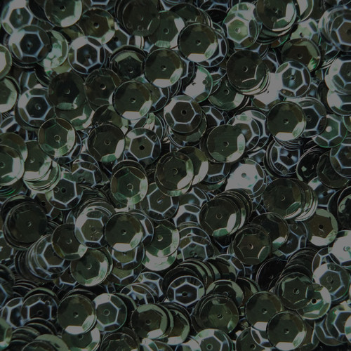 8mm Cup Sequins Deep Forest Green Metallic