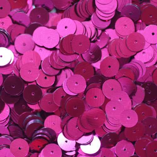 8mm Sequins Fuchsia Pink Metallic