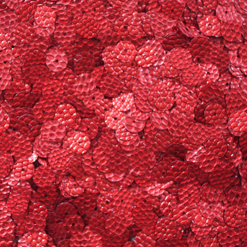 8mm Sequins Red Lizard Snakeskin Texture Metallic