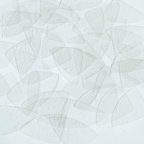 Fishscale Fin Sequin 1.5" Crystal Crackle Mosaic