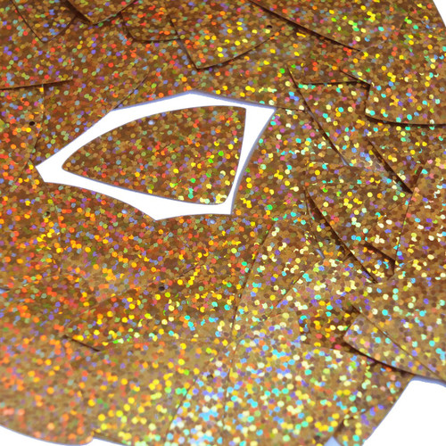 Fishscale Fin Sequin 1.5" Peach Hologram Glitter Sparkle Metallic