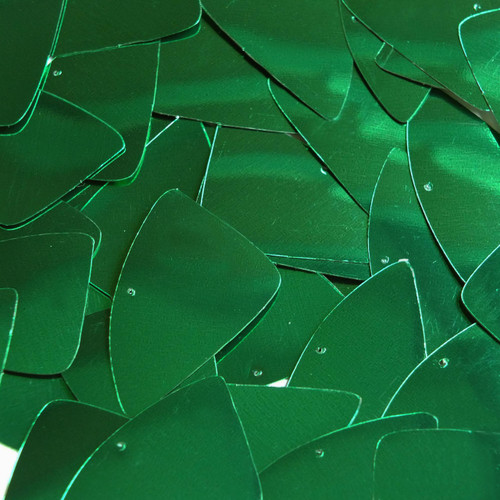 Fishscale Fin Sequin 1.5" Green Metallic