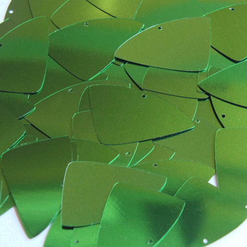 Fishscale Fin Sequin 1.5" Kelly Green Metallic