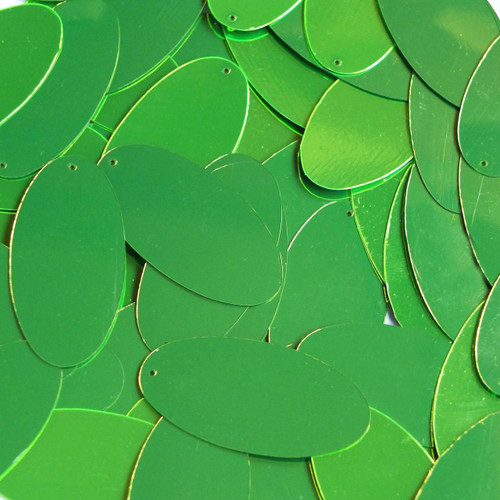 Oval Sequin 1.5" Lime Green Metallic Fluorescent Oval Sequin 1.5" Lime Green Metallic Fluorescent