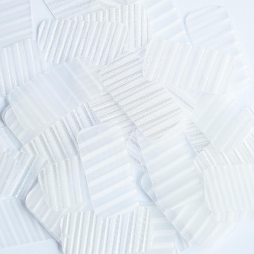 Rectangle Sequin 1.5" Crystal White Venetian Illusion Rectangle Sequin 1.5" Crystal White Venetian Illusion