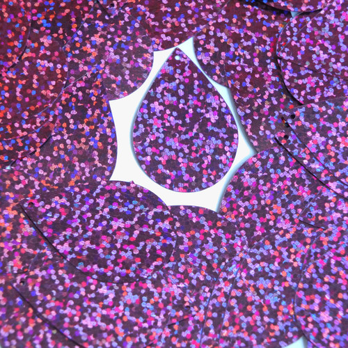 Teardrop Sequin 1.5" Purple Hologram Glitter Sparkle Metallic