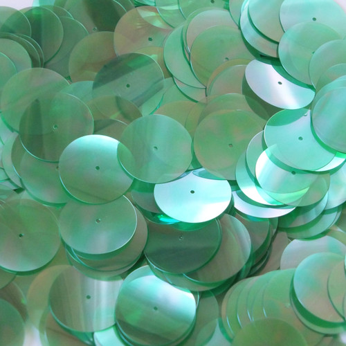 20mm Sequins Center Hole Green Crystal Rainbow Iris Iridescent 20mm Sequins Center Hole Green Crystal Rainbow Iris Iridescent