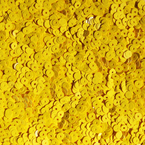 3mm Sequins Yellow Opaque