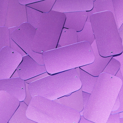 Rectangle Sequins 1.5" Violet Purple Metallic