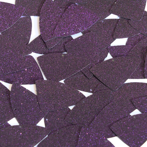 Fishscale Fin sequins 1.5" Deep Purple Metallic Sparkle Glitter Texture