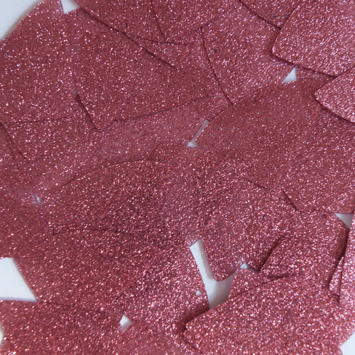 Fishscale Fin Sequin 1.5" Rose Pink Metallic Sparkle Glitter Texture