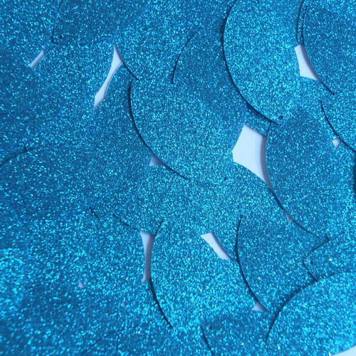 Navette Leaf Sequin 1.5" Dark Turquoise Blue Metallic Sparkle Glitter Texture