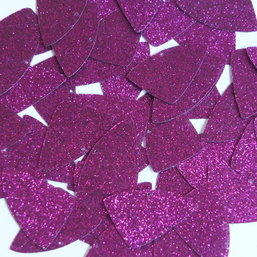 Fishscale Fin Sequin 1.5" Violet Purple Metallic Sparkle Glitter Texture