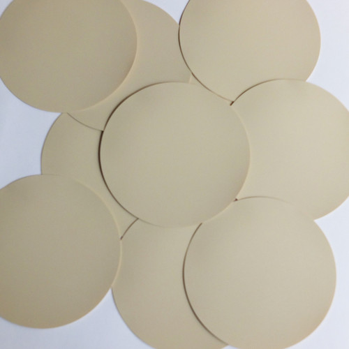 Round Sequin 70mm Beige Tan Opaque Vinyl