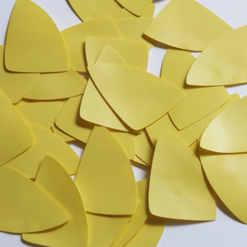Fishscale Fin Sequin 1.5" Butter Yellow Opaque Vinyl