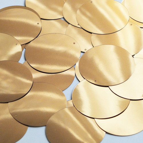 Round Sequin 40mm Medium Gold Metallic