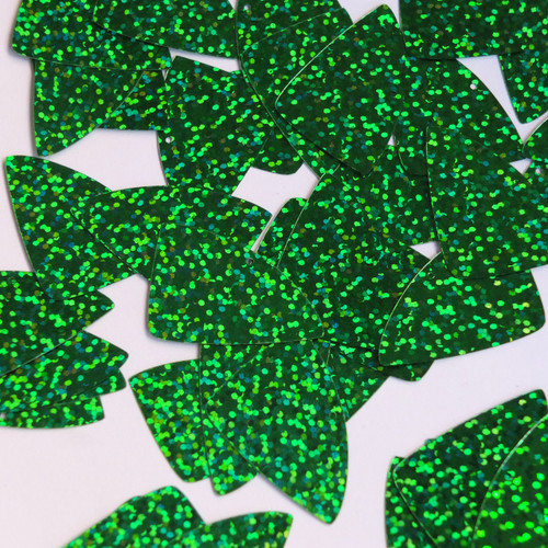 Fishscale Fin Sequin 1.5" Green Hologram Glitter Sparkle Metallic