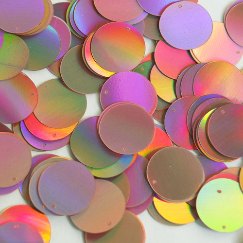 Round Sequin 20mm Pink Lazersheen Reflective Metallic