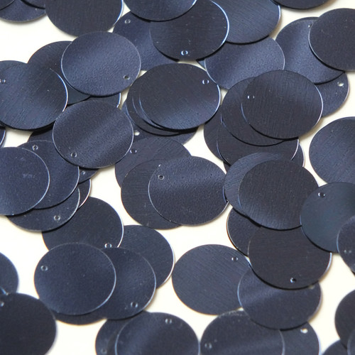 Round  Flat Sequin 20mm Top Hole Royal Navy Blue Metallic Round  Flat Sequin 20mm Top Hole Royal Navy Blue Metallic