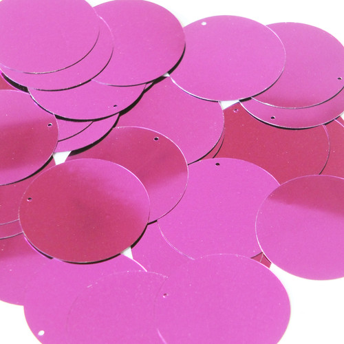 Round  Flat Sequin 40mm Bright Violet Purple Metallic Round  Flat Sequin 40mm Bright Violet Purple Metallic