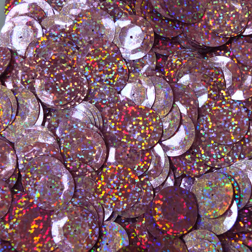 20mm Cup Sequins Pink Hologram Reflective Metallic 