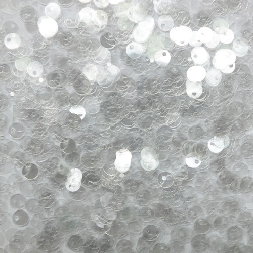 6mm Sequins Top Hole Crystal Clear