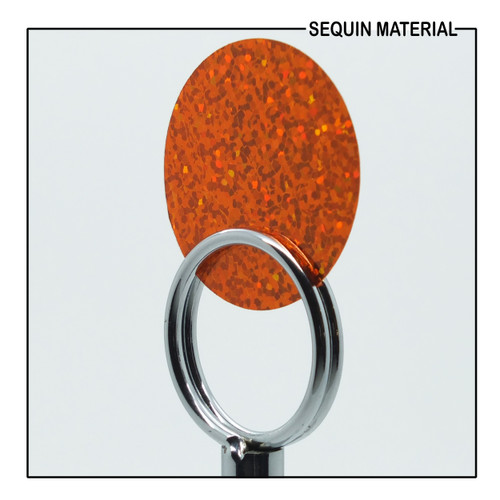 SequinsUSA Orange Hologram Glitter Multi Reflective Metallic Sequin Material RK085