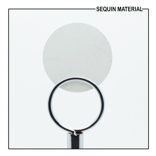 SequinsUSA White Velvet Velour Flocked Fuzzy Sequin Material RL724