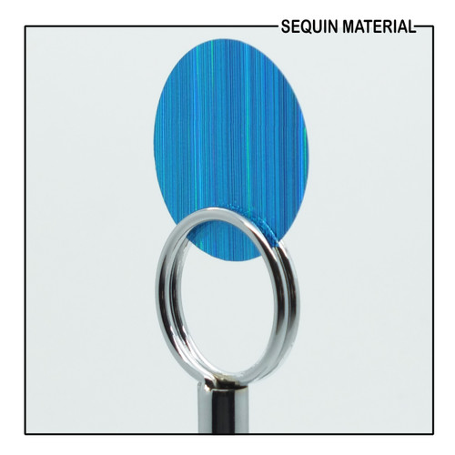 SequinsUSA Aqua Blue City Lights Refective Metallic Sequin Material Sequin Material RL020