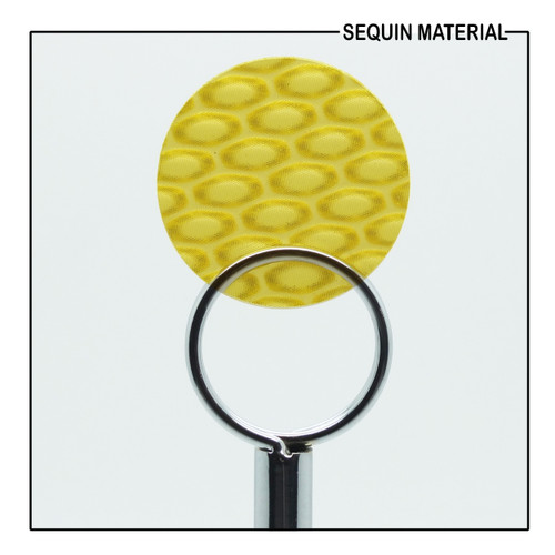 SequinsUSA Yellow 3D Dimensional Reflector Sequin Material RL067