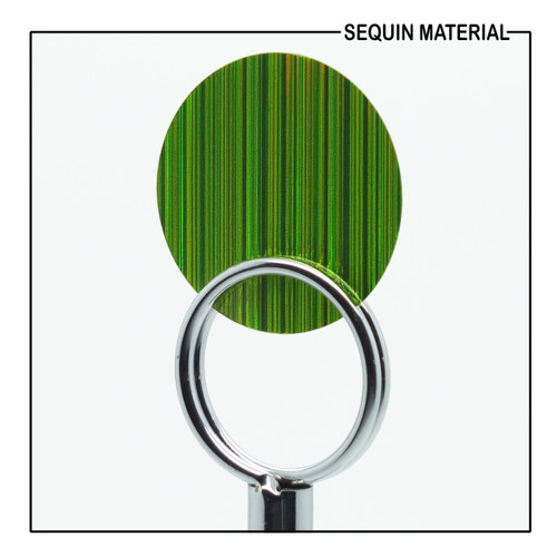 SequinsUSA Lime Green City Lights Refective Metallic Sequin Material RL072