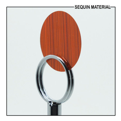 SequinsUSA Orange City Lights Refective Metallic Sequin Material RL077