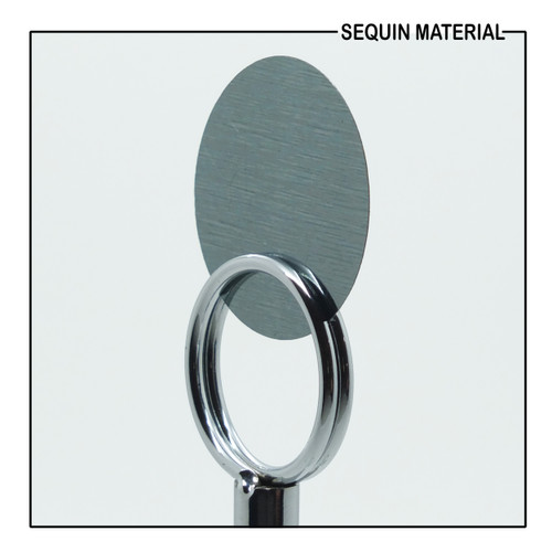 SequinsUSA Hematite Gray Shiny Metallic Sequin Material RL080