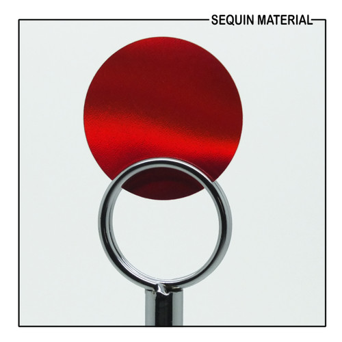 SequinsUSA Red Lazersheen Reflective Metallic Film Sequin Material RL105
