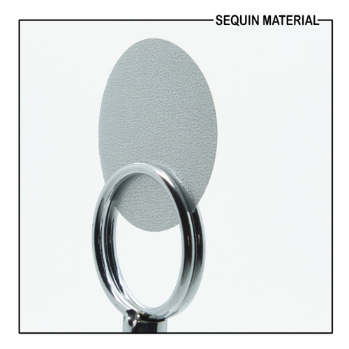 SequinsUSA Platinum Gray Lazersheen Semi-Transparent Reflective Metallic Sequin Material Film RL125