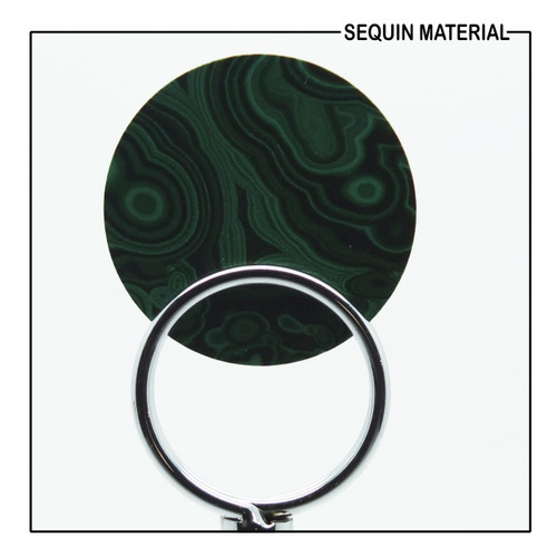 SequinsUSA Malachite Green Gem Rocks Opaque Print Sequin Film RL178
