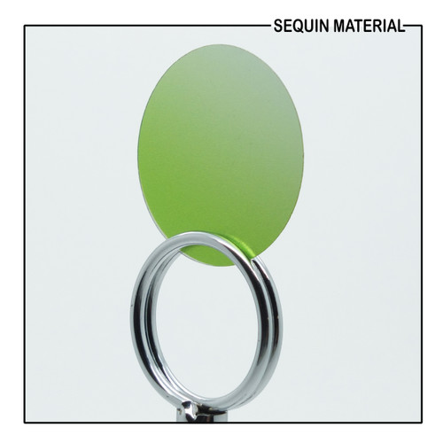 SequinsUSA Lime Green Ombre Semi Matte Metallic Print Sequin Film RL225