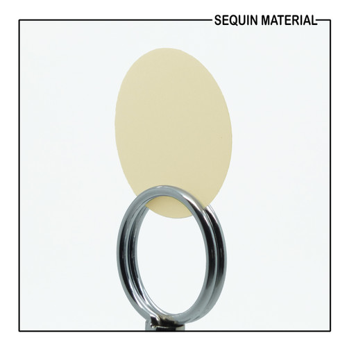 SequinsUSA Nude Beige Transparent Glossy Matte Duo Reversible Sequin Material Sequin Material RL390