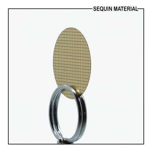 SequinsUSA Black Gold Grid Check Squares Metallic Print Sequin Material RL415