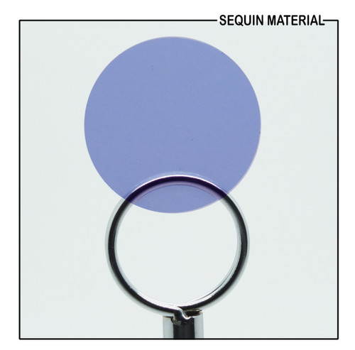 SequinsUSA Cornflower Blue Transparent Glossy Matte Duo Reversible Sequin Material  Film RL490