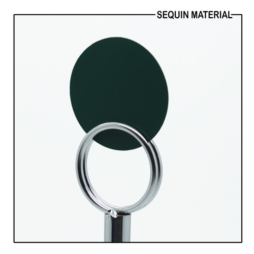 SequinsUSA Dark Forest Green Matte Satin Metallic Sequin Material RL545