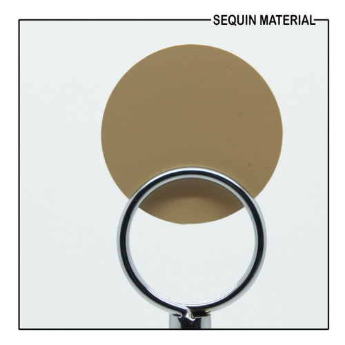 SequinsUSA Beige Tan Opaque Vinyl Sequin Material  RL627