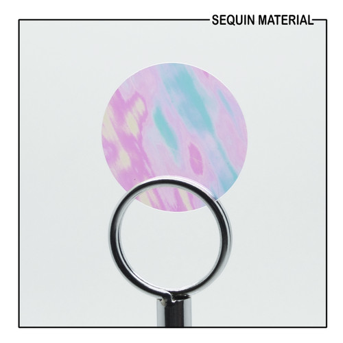 SequinsUSA Crystal Pink  Transparent Rainbow Iris Super Shine Marbled Sequin Material Film RL695
